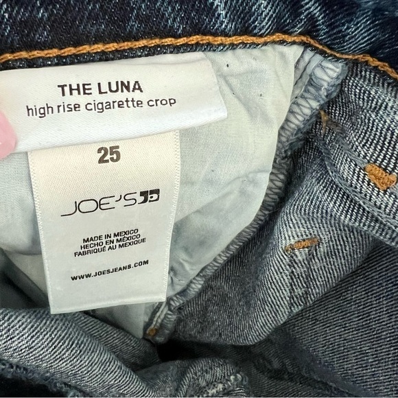 Joe’s Jeans Women Size 25 The Luna High Rise Cigarette Crop Distressed B - Picture 9 of 10